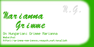 marianna grimme business card